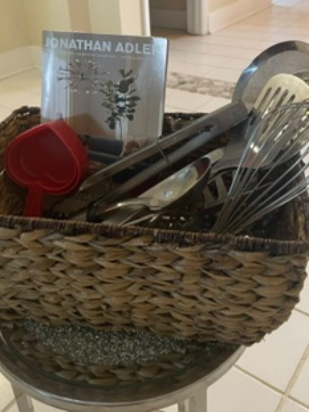Wired Shabby Chic Woven Placement Utility Basket